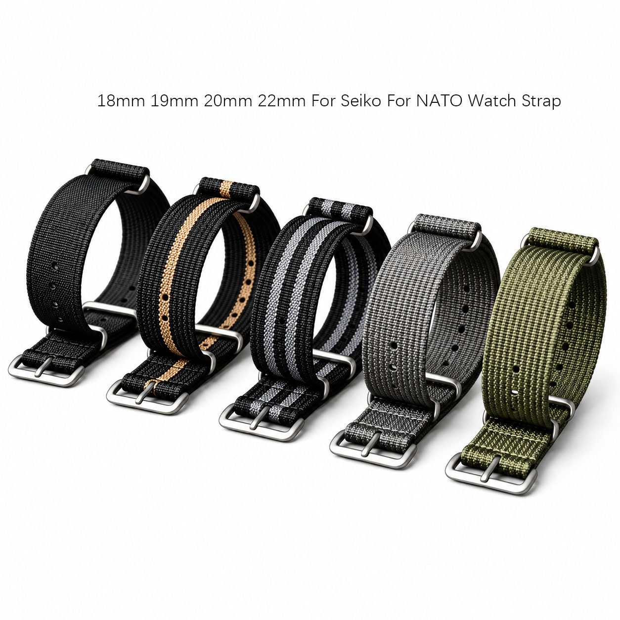 18mm 19mm 20mm 22mm For NATO W - đánh giá và giá Nato Strap Nylon