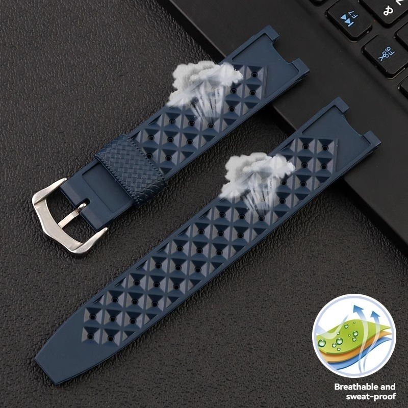 Rubber Men's Watch Strap for C - đánh giá và giá Cartier Watch Ballon Bleu