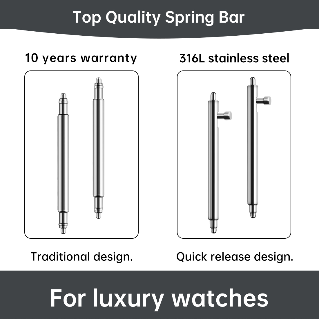 Maikes 316L Stainless Steel Qu - đánh giá và giá Curved Spring Bar
