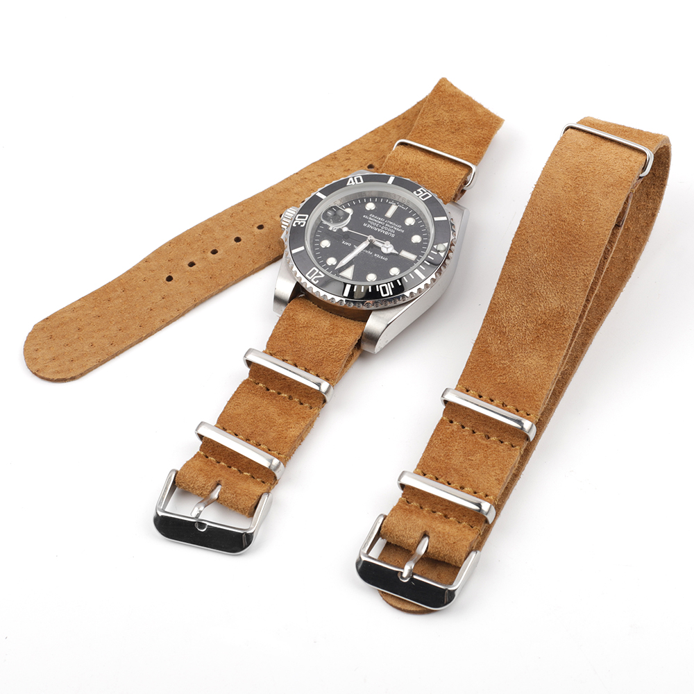 Da Lộn Dây Da Dây Đeo Mềm Mại  - đánh giá và giá Suede Strap Watch